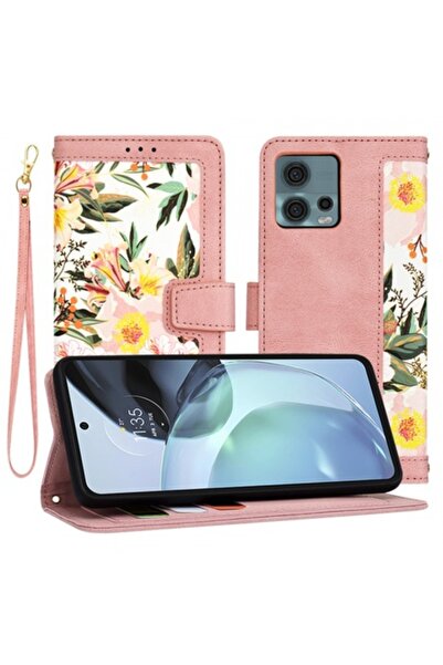 Stef's Cat Husă de telefon pentru Motorola Moto G72, FlipCraft, roz