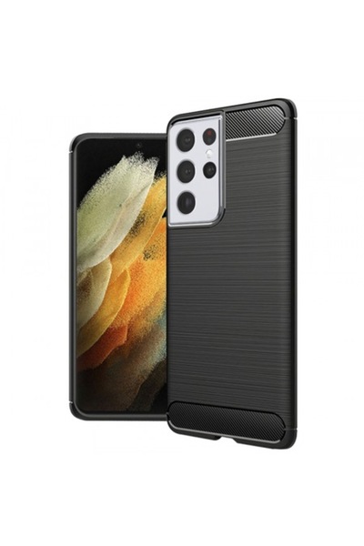 Stef's Cat Carcasă pentru Samsung Galaxy S21 Ultra 5G (G998), Fibră de carbon...