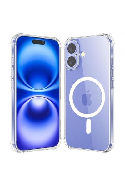 Stef's Cat Θήκη MagSafe για Apple iPhone 16, Ανθεκτική στους κραδασμούς, Διαφ...