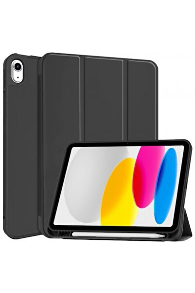 Stef's Cat Husă pentru Apple iPad (2025) / (2022), Tech-Protect, SC PEN, Negru