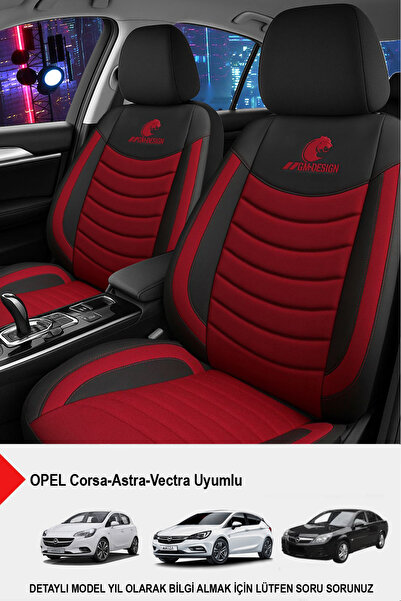 GM-DESIGN Panther Series Linen Fabric Car Seat Cover (Opel Corsa-Astra-Vectra Compatible)