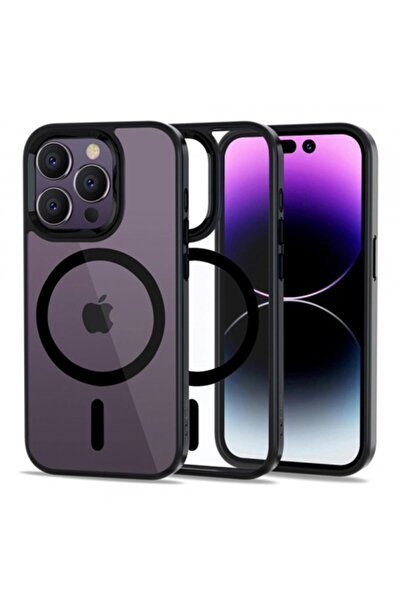 Tech-Protect Carcasă MagSafe pentru Apple iPhone 14 Pro - Magmat Clear (Negru)