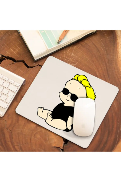 OEM Mousepad Johnny Bravo Baby Blonde Glasses