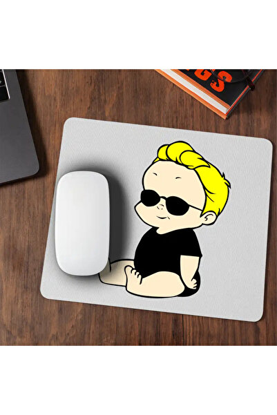 OEM Mousepad Johnny Bravo Baby Blonde Glasses
