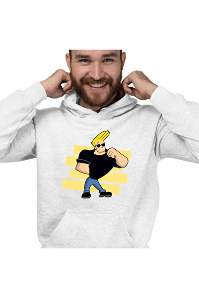 OEM Ανδρικό Φούτερ με Κουκούλα Johnny Bravo Legend Fitness