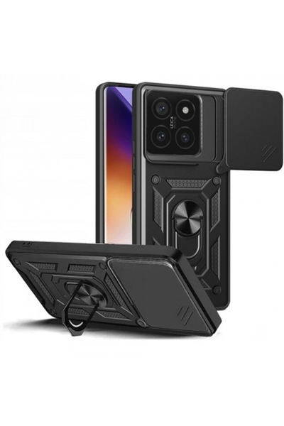 Tech-Protect Husă de telefon pentru Xiaomi 14T, CamShield Pro, Neagră