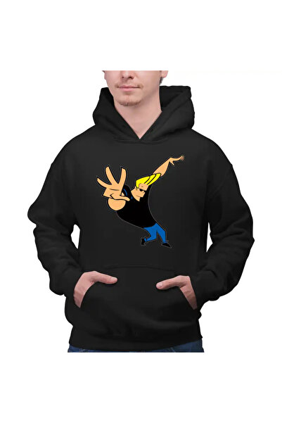 OEM Ανδρικό Φούτερ με Κουκούλα Johnny Bravo Σχέδια Κινούμενων Σχεδίων