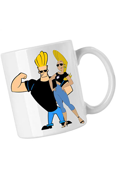 OEM Johnny Bravo Jenny Brava Fitness mug