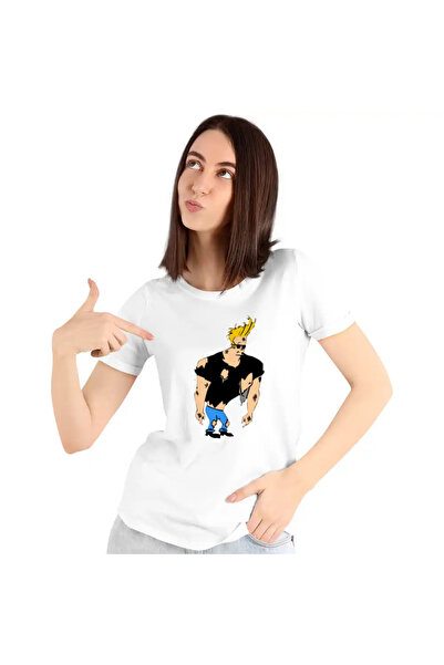 OEM Tricou Femei Johnny Bravo Batut Ciufulit
