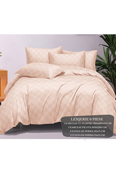 Patul Премиум спално бельо, фин памук, 6 части, чаршаф с фина облегалка