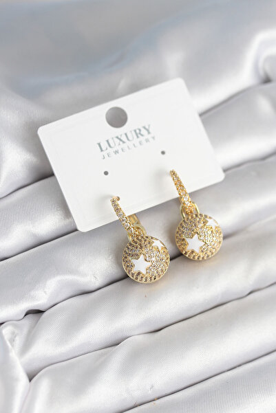 Epilons Top Star Model Zircon Stone Women's Earrings - Tj-Bkp11316 Zenvia-Tg4356