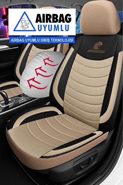 GM-DESIGN Panther Series Linen Fabric Car Seat Cover (Opel Corsa-Astra-Vectra Compatible)