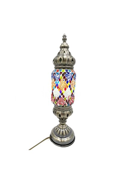 ABS Table lamp, handmade glass mosaic, multicolor, oriental, 42 cm, W04