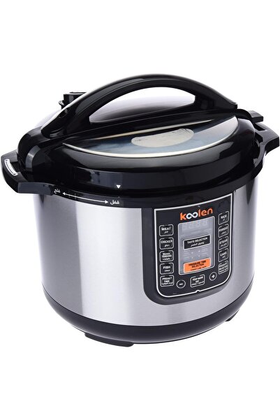 Koolen Electric Pressure Cooker, 1600W, 10L Capacity, 8 Functions, Silver