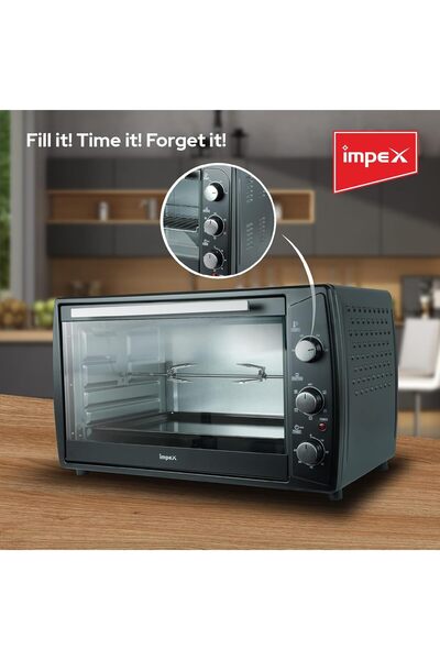 İMPEX Electric Oven, Black, 60 L, OV2903