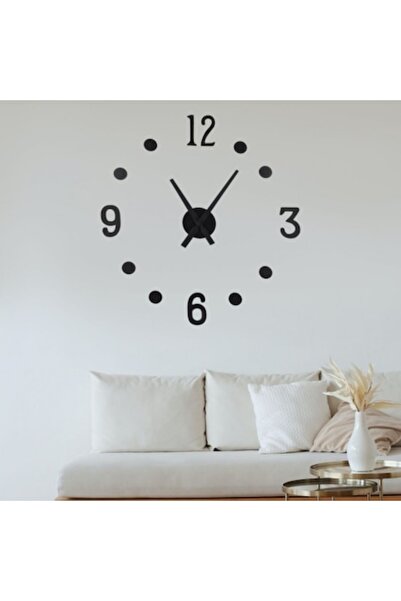 HomeandMode DIY stick-on wall clock, place anywhere, 31 x 11 x 5 cm