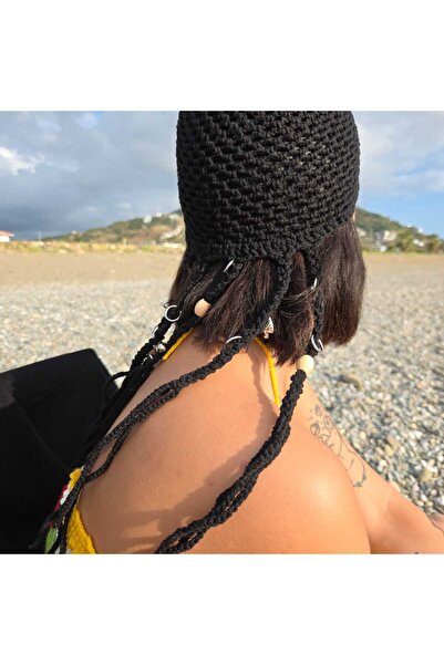 BohemCRAFTCK Saçaklı File Şapka