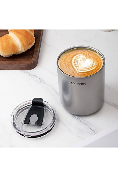 Generic 360ml Double-Wall Stainless Steel Vacuum Insulated Coffee Cup (Travel Mug)