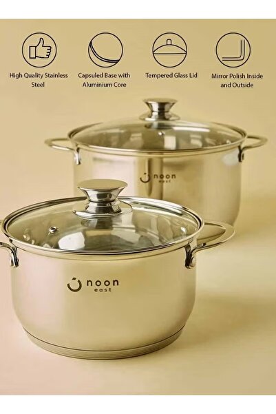 Generic 18 Piece Cookware Set - Stainless Steel Pots, Pans, Kitchen Utensils Set - High Quality -