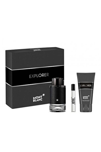 Mont Blanc طقم مونت بلانك اكسبلورر او دو بارفيوم (عطر 100مل+عينة للشنطة 7.5مل...