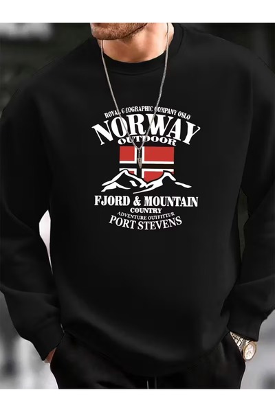 ship master Hanorac pentru bărbați cu tricou fire – Norvegia Outdoor B cu imp...