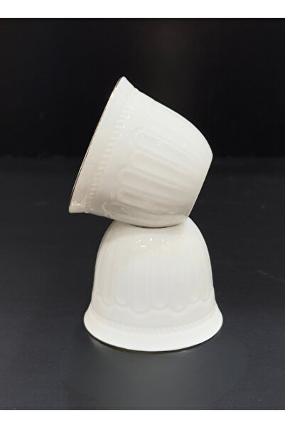 ALQANNAS 12-piece porcelain gold-lined coffee cups, elegant and high quality