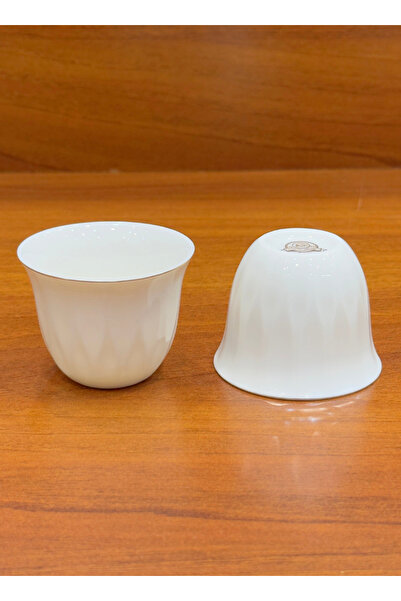 ALQANNAS 12-piece porcelain gold-lined coffee cups, elegant and high quality