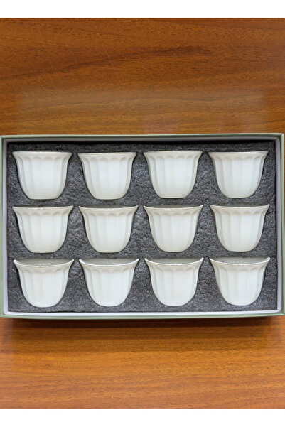ALQANNAS 12-piece porcelain gold-lined coffee cups, elegant and high quality