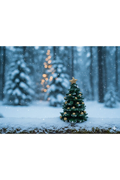 Home Dekoratif Yılbaşı Seti: Kırmızı Ev Tütsülük, noel baba Mumluk ve Çam Ağacı