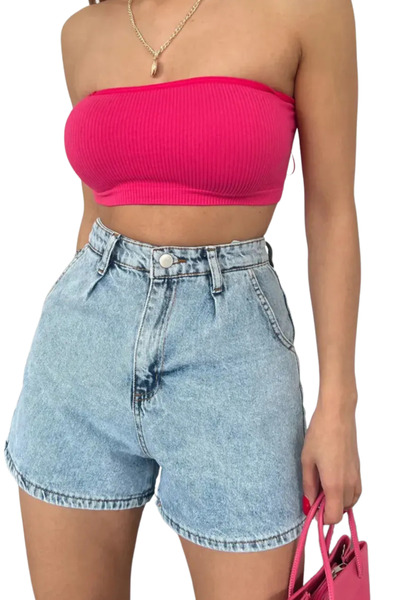 StylStore Denim Shorts with Pockets