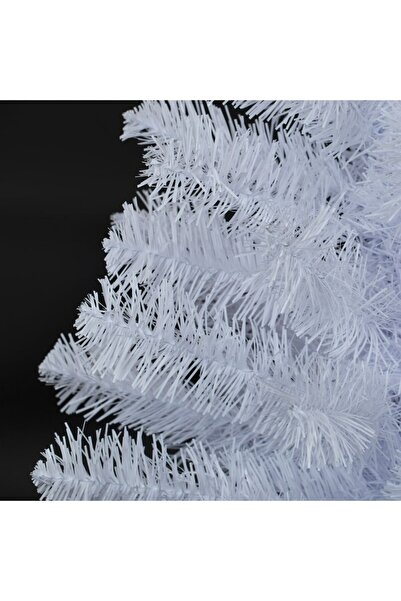 SHOPIENS Brad de Crăciun artificial alb, de masă, cu 60 de crengi - 75 cm