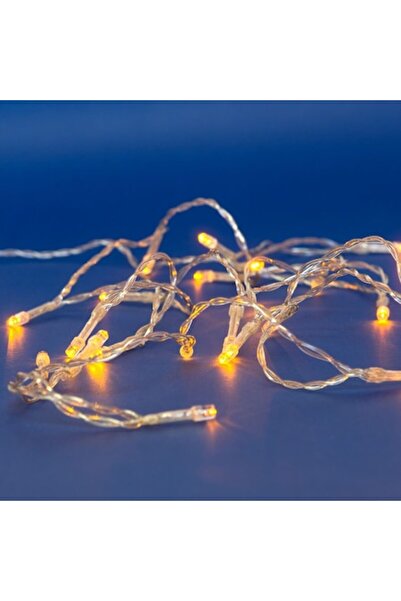 SHOPIENS Ghirlandă luminoasă cu baterii, cu 20 de becuri LED, 2,2 m - galbenă