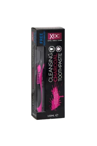 Xoc Charcoal Toothpaste Set - 100 ml + Toothbrush