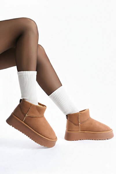 Southwalk Cosy Cloud - Kadın Kalın Taban İçi Kürklü İçi Yünlü Bot Kışlık Bot Kadın Bej Bot & Bootie