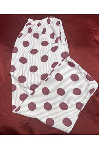 Kuryıldız Kışlık pazen içi yünlü yumuşak kadın pijama 3’lü