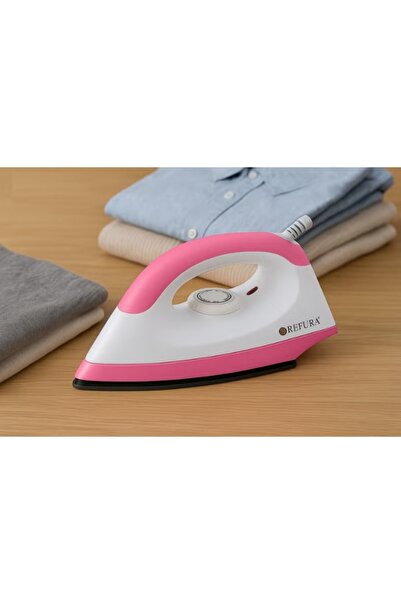 REFURA Dry Iron, Non-Stick Teflon Soleplate, Adjustable Temperature Control