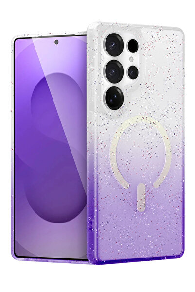 NewFace غطاء MTXDPN لهاتف سامسونج جالاكسي S25 ألترا بلمعة بوميل متوافق مع ماج...