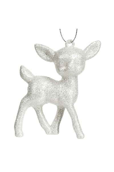 SHOPIENS Christmas Ornament - White Deer (8.5 cm)