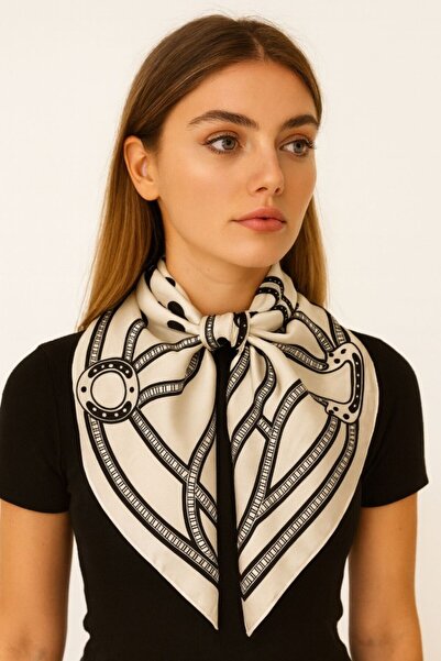 Fularcım Black and White Scarf