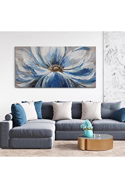 Today Idea لوحة فنية جدارية من قماش الزهور، مقاس 24 × 48 بوصة، مطبوعة بتقنية ...