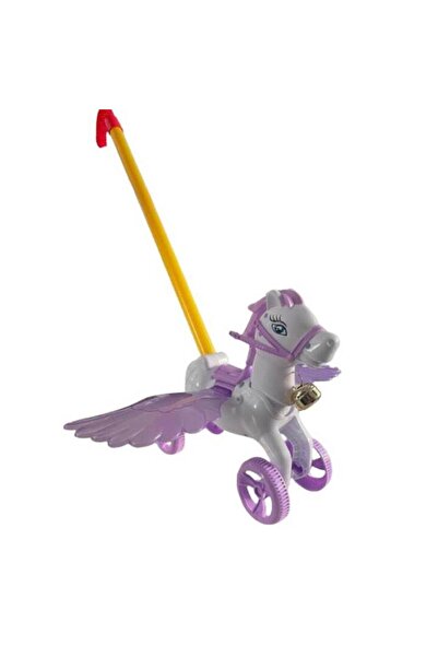 OEM Push Toy - Horse with Shiny Wings, 57 cm, 3y+, Purple