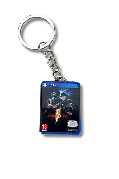 Cosmic Star سلسلة مفاتيح على شكل صندوق لعبة ريزدنت إيفل 5 المصغر لجهاز بلاي س...