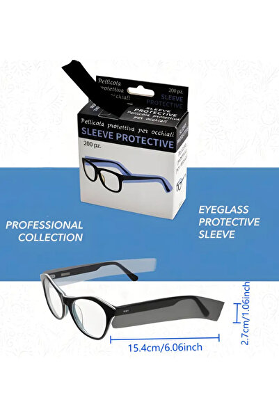 glasses accessory Lumaks Gözlük Sapı Koruma Kılıfı - Kuaför Boya ve Kimyasal Koruma 200 Adet