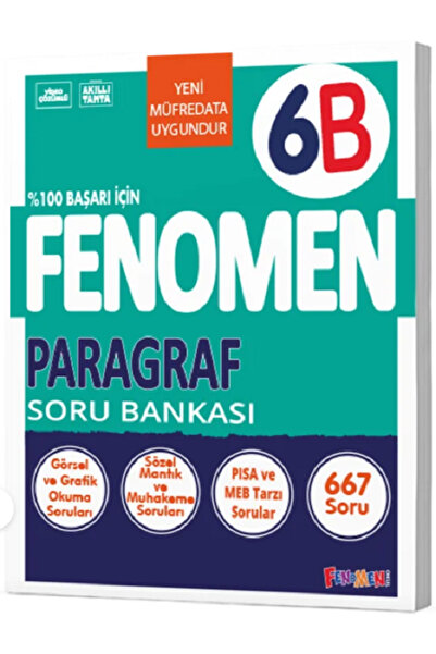 Efsane Yayınları 6.Sınıf Fenomen 6B Paragraf Soru Bankası / Yeni Müfredata Uy...