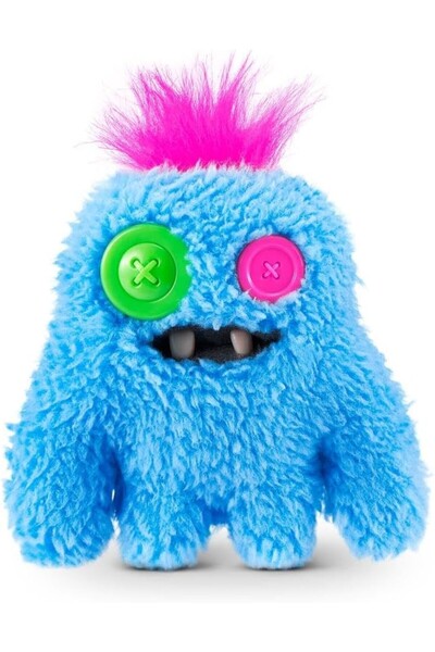 TOYFEST Mini Collectible Zuru Fuggler Baby Fuggs Funny Ugly Plush Toy Sasquoosh Blue 9cm