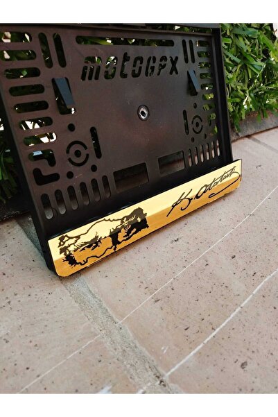 Pi Dekorasyon Motor Plakalık Atatürk Göz Ve Imzalı Lazer Kesim Pleksi| Motorsiklet Plakalık| Isime Özel