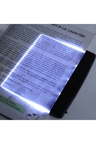 BAK GEL AL LED Kitap Okuma Işığı – Sayfa Aydınlatmalı Taşınabilir Işık Paneli, Gece Sessiz Okuma Lambası