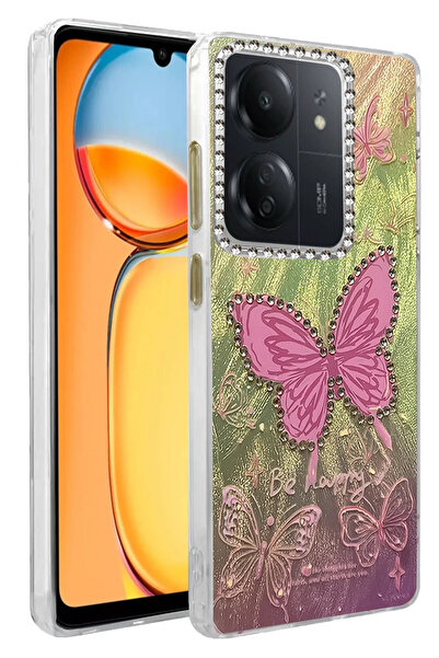 NewFace غطاء حماية لهاتف شاومي ريدمي 13C من إم تي إكس دي بي إن بنمط مرآة شفرة...