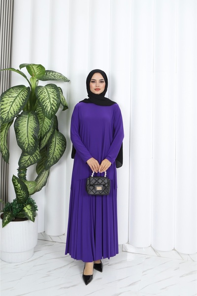 NİSUM MODA Eteği Piliseli Sandy Takım