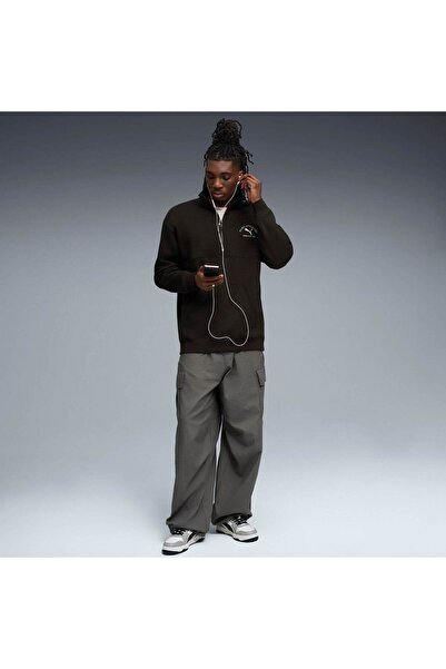 Puma Jacket Class Half Zip Sweater, Black, Men